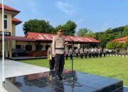 Kapolres Jeneponto Polda Sulsel Pimpin Upacara Kenaikan Pangkat Pengabdian Personil