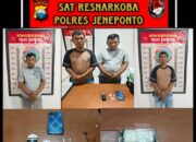 Ops Antik Lipu 2025: Polres Jeneponto Tangkap Dua Pelaku Narkoba di Tarowang