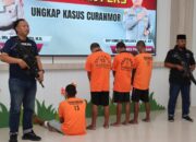 Meresahkan Masyarakat, Polisi Amankan 5 Pelaku Curanmor, 1 Pelaku Diberi Hadiah Timah Panas