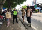 Polantas Menyapa, Kanit Kamsel Satlantas Polres Pamekasan Berikan Himbauan Kamseltibcarlantas