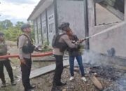 Respon Cepat, Tim Tindak Yahukimo Amankan Lokasi Kebakaran di SMA Negeri 2 Dekai