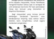 Cari Motor Hilang, Pernah Terjaring Razia, Bisa Cek Langsung di Polres Pamekasan
