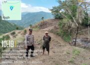 Bhabinkamtibmas Polsek Pana Pantau Pembukaan Lahan Jagung Warga di Desa Manipi