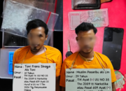 Hendak Transaksi di Kebun Sawit, Polisi Ciduk Dua Orang Pengedar Sabu asal Bilah Hilir