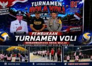Kapolsek Bambalamotu Hadiri Pembukaan Turnamen Bola Voli Desa Wulai Semarakkan HUT RI ke-81